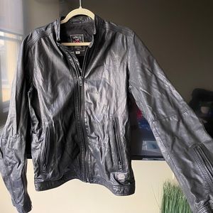 Diesel mens leather jacket size m